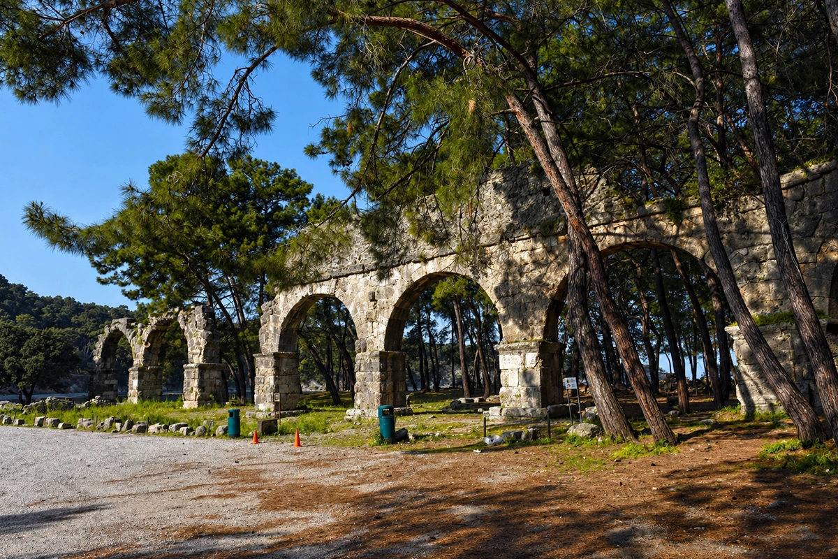 Phaselis Antik Kenti Kamp Görseli 3