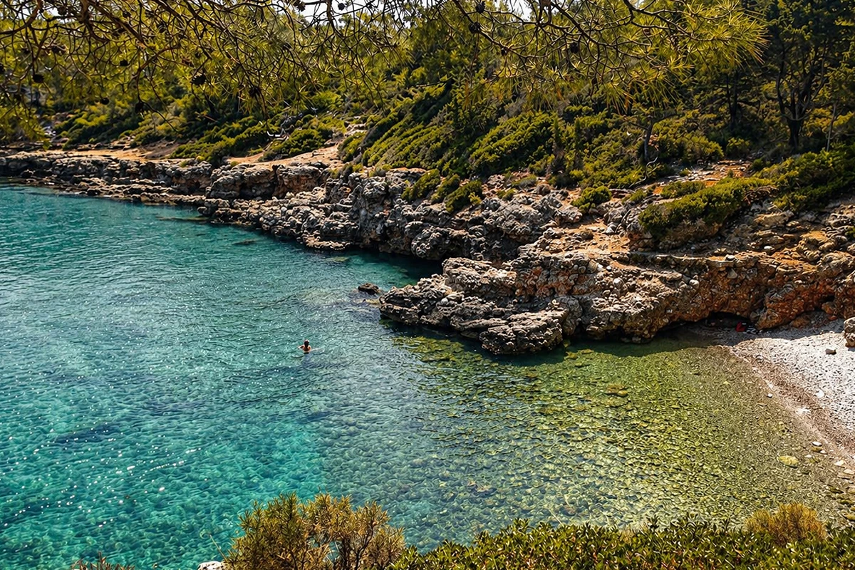 Phaselis Antik Kenti Kamp Görseli 6